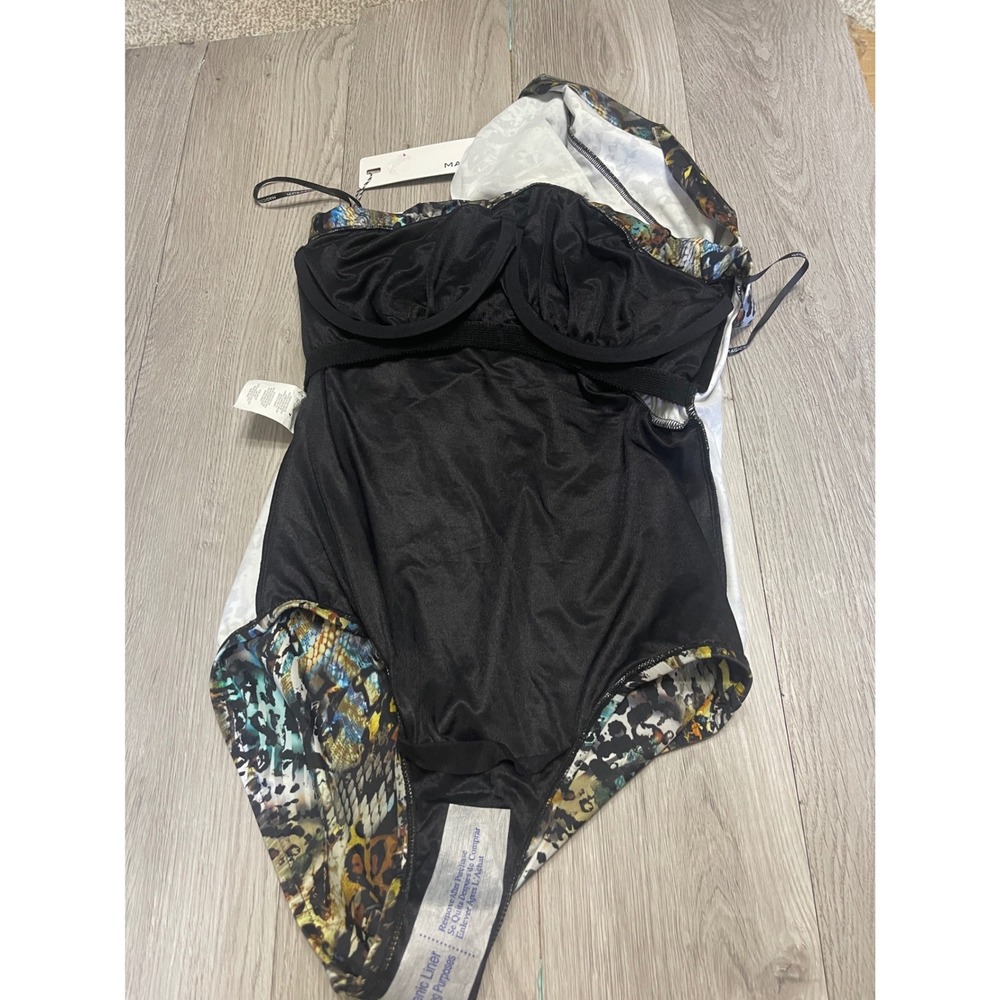 MagicSuit Goddess One Piece Swimsuit Posh Mosh Animal Print One Shoulder - Picture 3 of 14